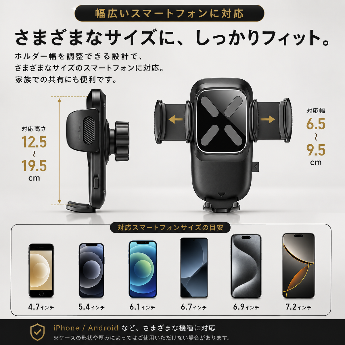 Niiko DriveFit™｜サンバイザー式 多機能スマホホルダー